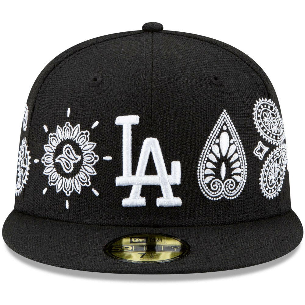 Los Angeles Dodgers Paisley Elements 59FIFTY Fitted Hat Black | New Era