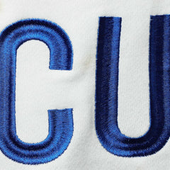 Chicago Cubs Women's Color Block 2.0 Pullover Sweatshirt Royal | Mitchell & Ness