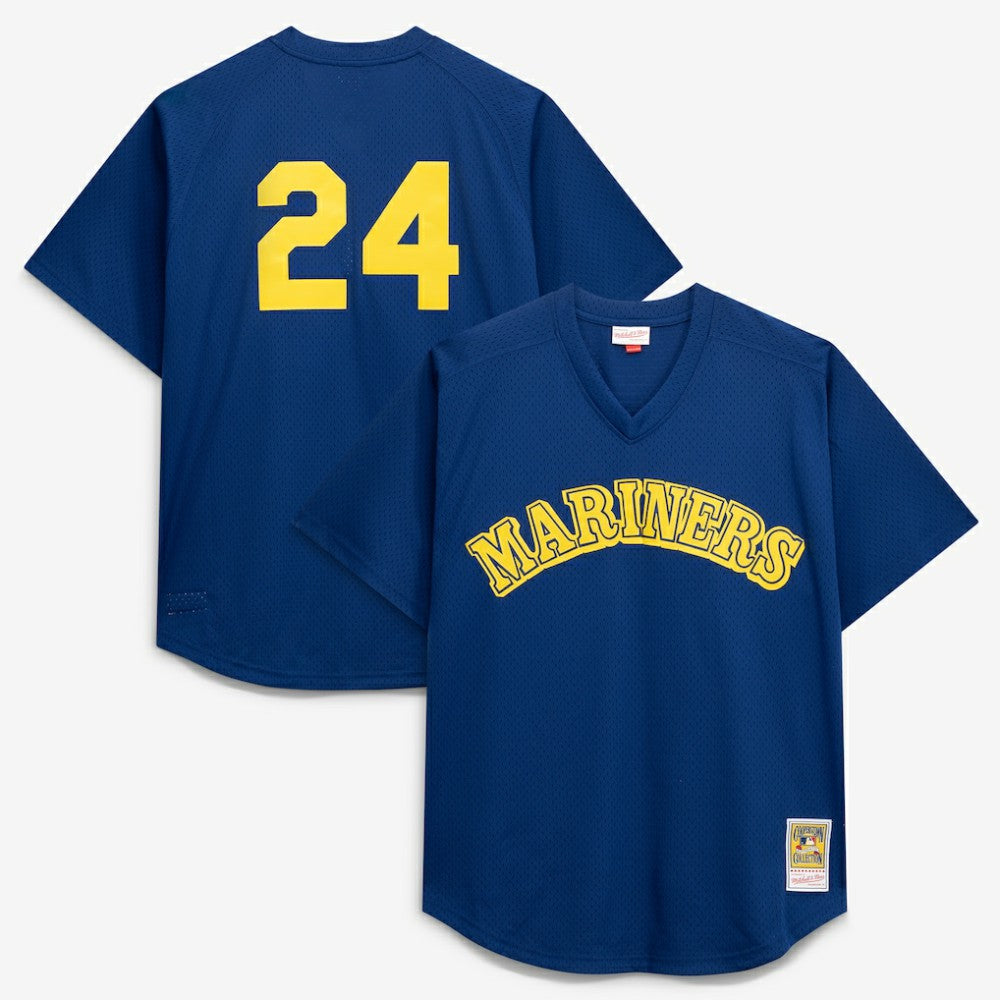 Ken Griffey Jr. Seattle Mariners Big & Tall Cooperstown Collection Mesh Batting Practice Jersey Royal | Mitchell & Ness