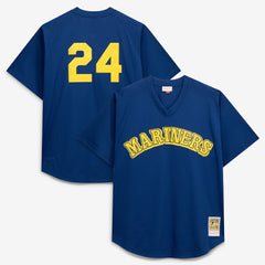 Ken Griffey Jr. Seattle Mariners Big & Tall Cooperstown Collection Mesh Batting Practice Jersey Royal | Mitchell & Ness