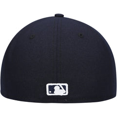 Milwaukee Brewers White Logo 59FIFTY Fitted Hat Navy | New Era