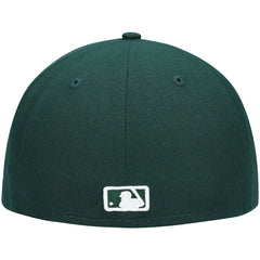 Milwaukee Brewers White Logo 59FIFTY Fitted Hat Green | New Era
