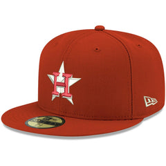 Houston Astros White Logo 59FIFTY Fitted Hat Red | New Era