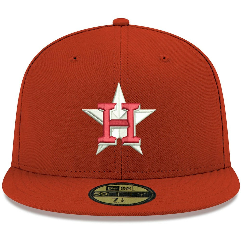 Houston Astros White Logo 59FIFTY Fitted Hat Red | New Era