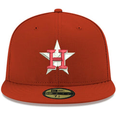 Houston Astros White Logo 59FIFTY Fitted Hat Red | New Era