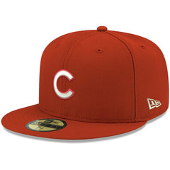 Chicago Cubs White Logo 59FIFTY Fitted Hat Red | New Era