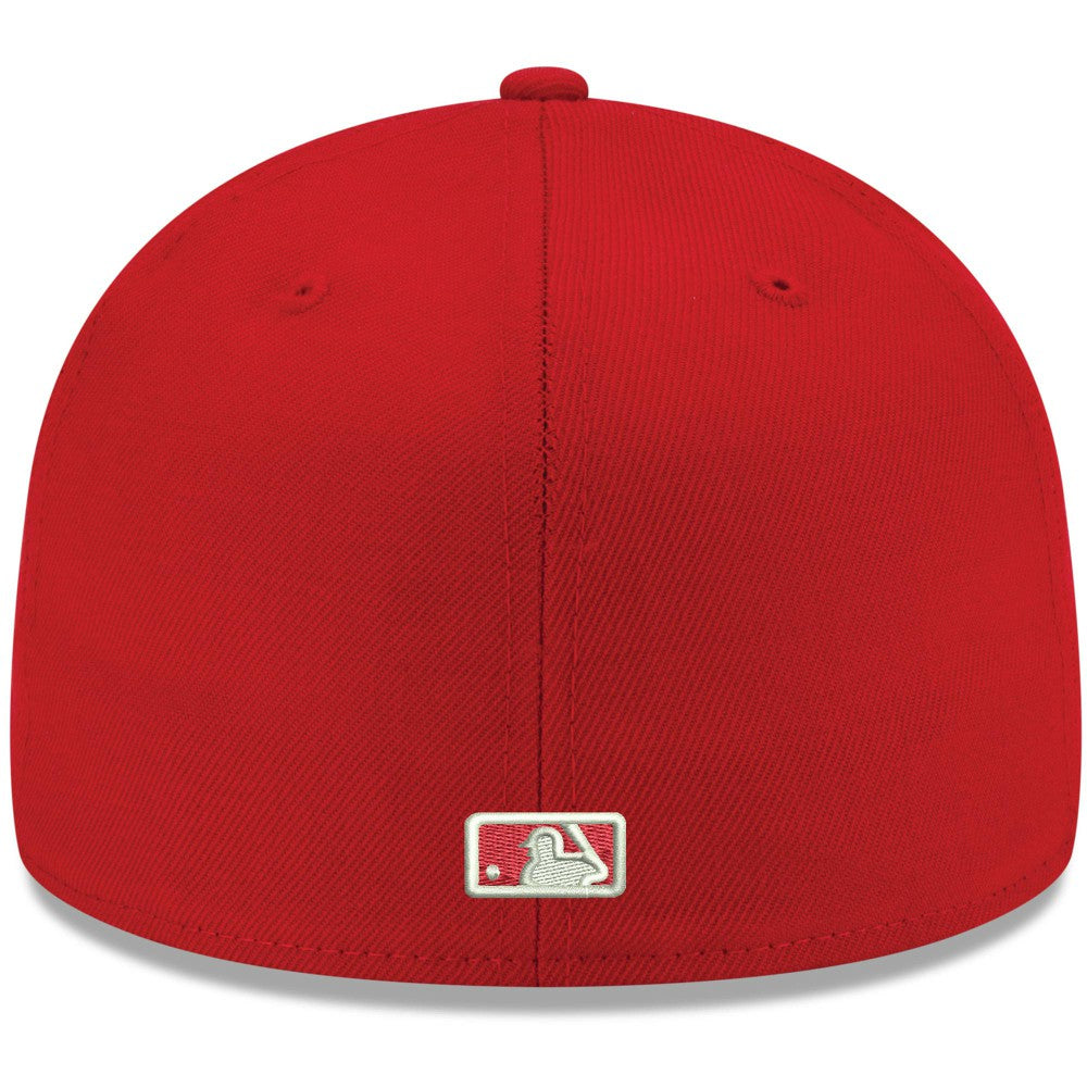 Los Angeles Angels White Logo 59FIFTY Fitted Hat Red | New Era