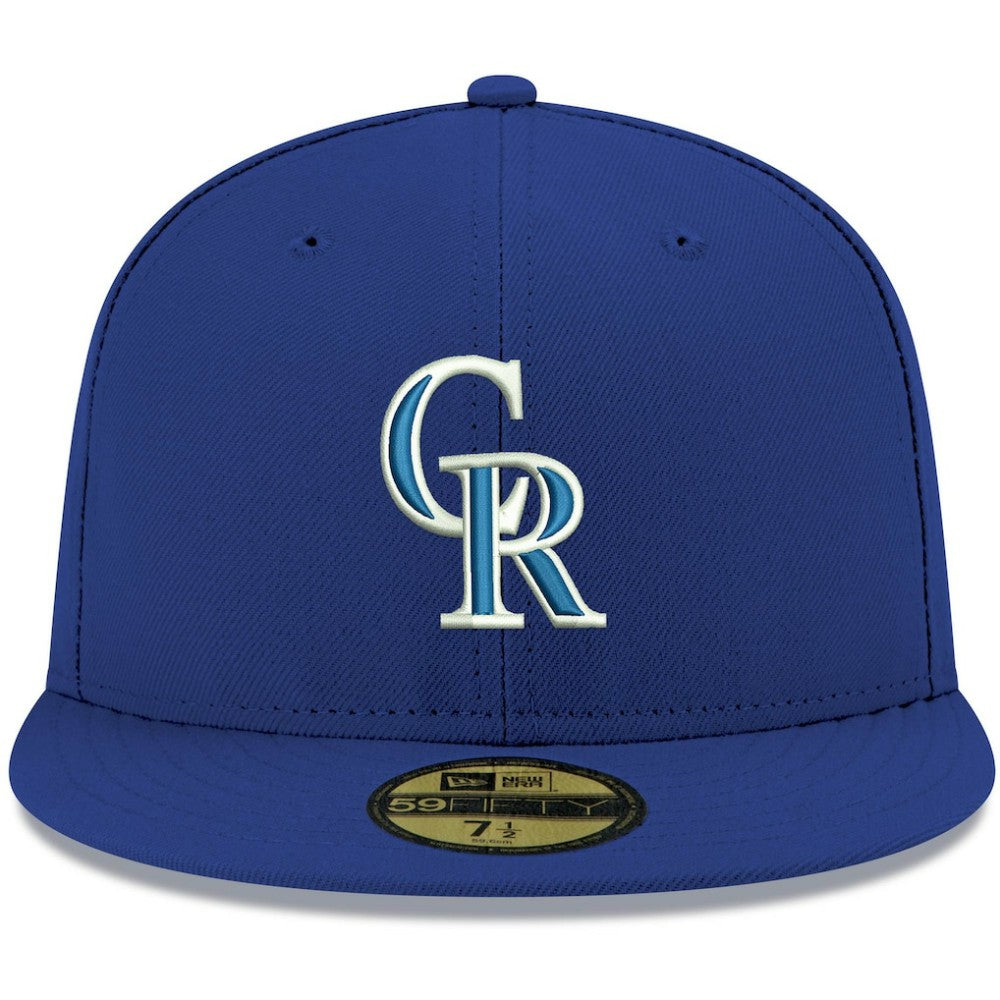 Colorado Rockies White Logo 59FIFTY Fitted Hat Royal | New Era