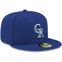 Colorado Rockies White Logo 59FIFTY Fitted Hat Royal | New Era