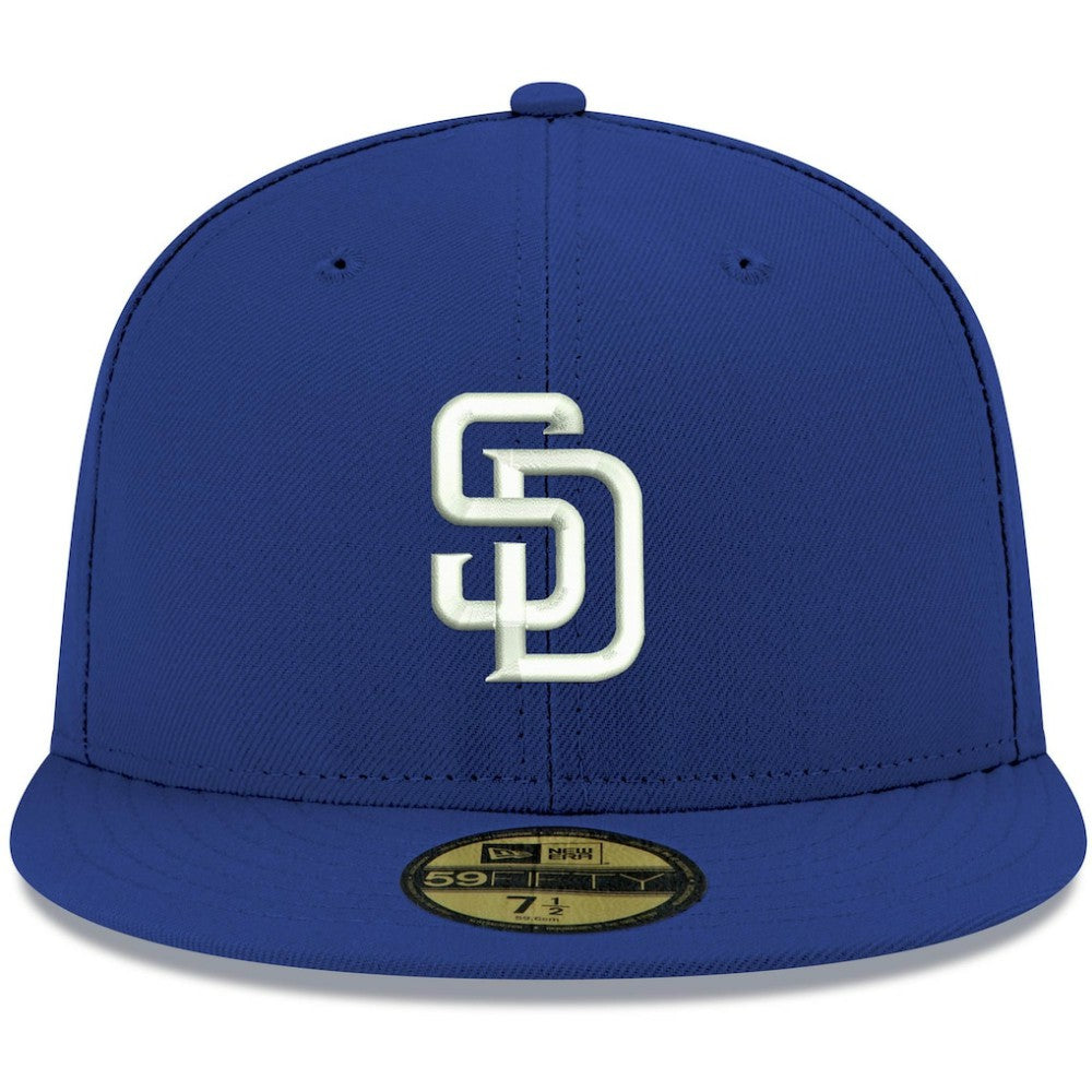San Diego Padres White Logo 59FIFTY Fitted Hat Royal | New Era