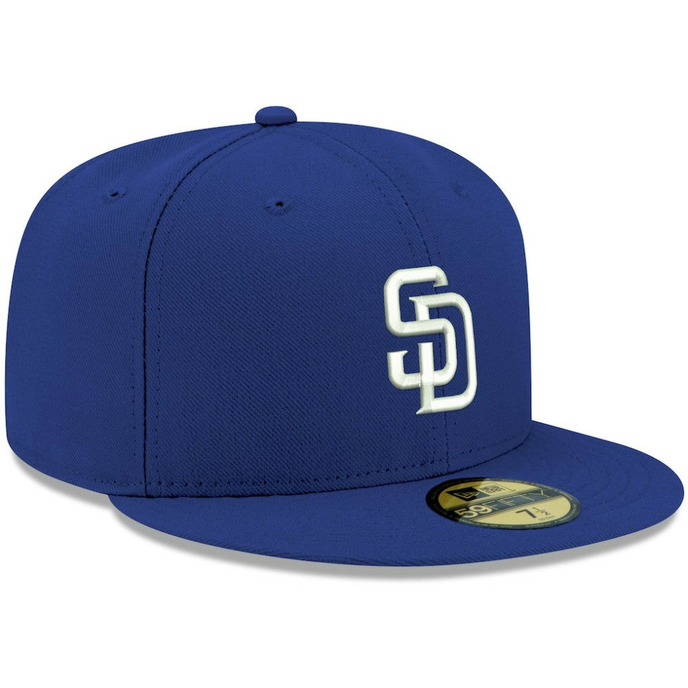 San Diego Padres White Logo 59FIFTY Fitted Hat Royal | New Era