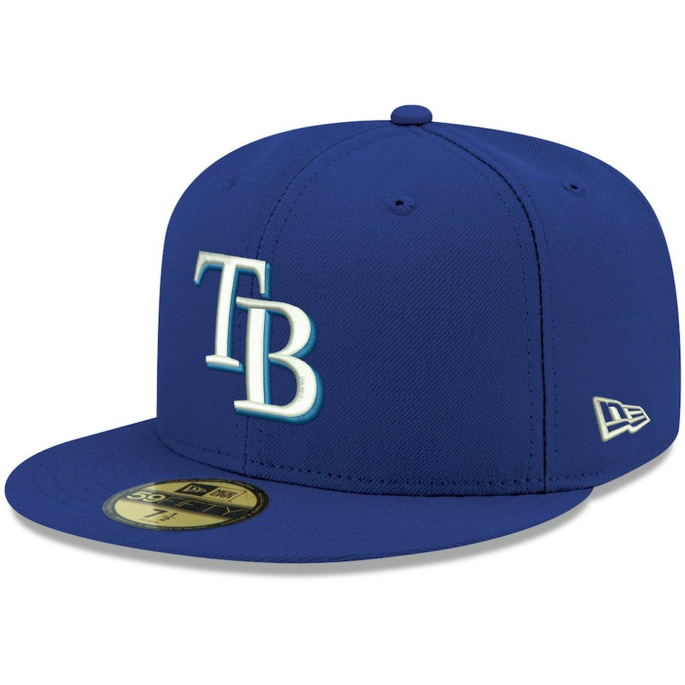 Tampa Bay Rays White Logo 59FIFTY Fitted Hat Royal | New Era