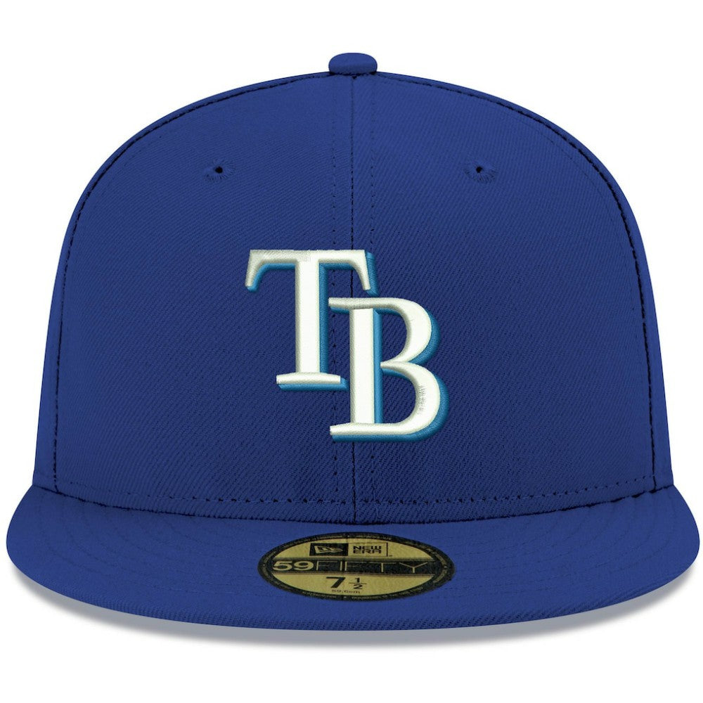 Tampa Bay Rays White Logo 59FIFTY Fitted Hat Royal | New Era
