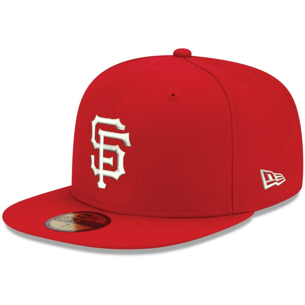 San Francisco Giants White Logo 59FIFTY Fitted Hat Red | New Era