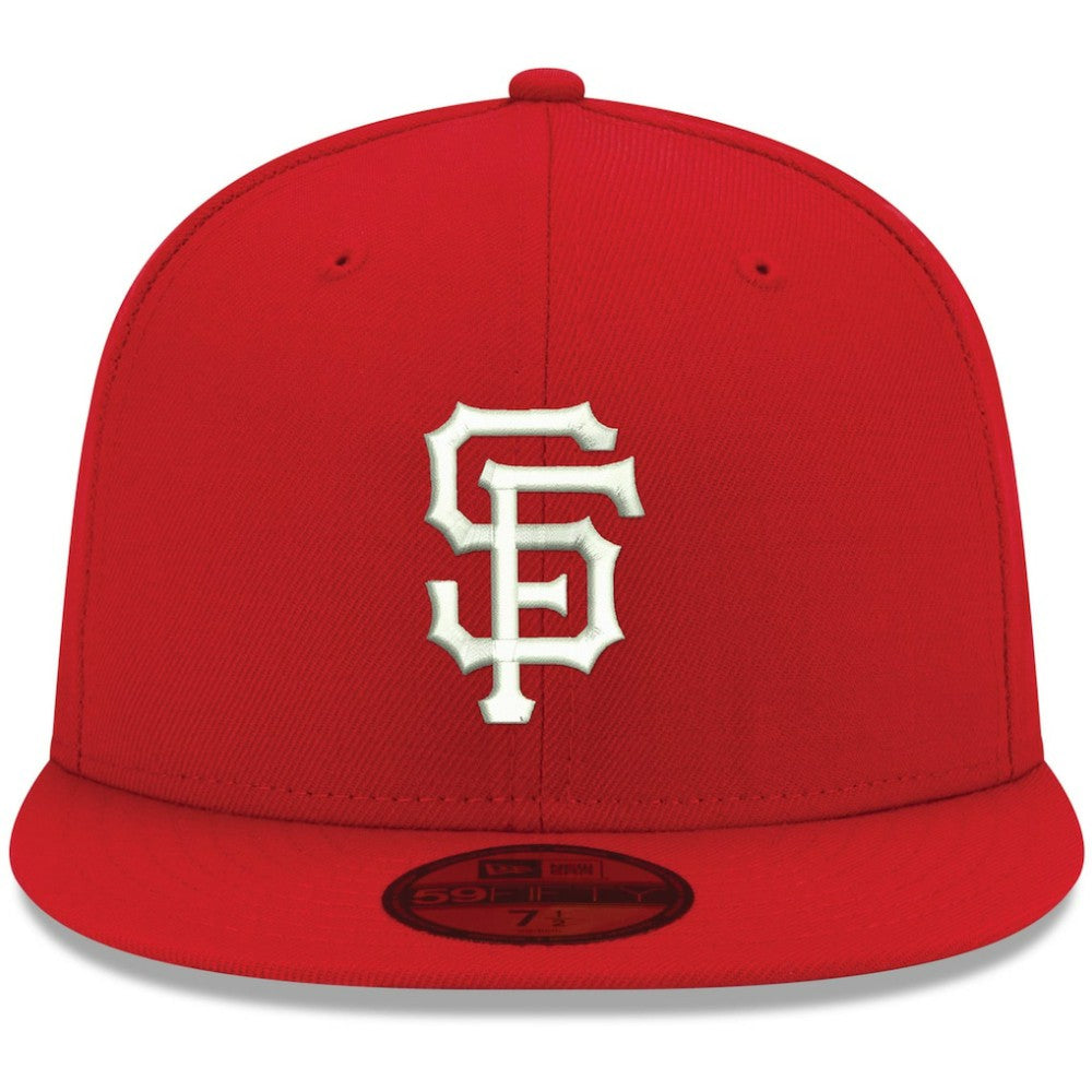 San Francisco Giants White Logo 59FIFTY Fitted Hat Red | New Era