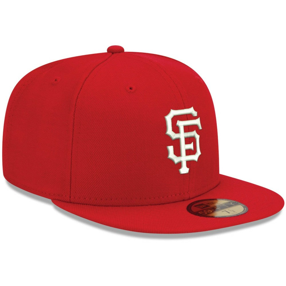San Francisco Giants White Logo 59FIFTY Fitted Hat Red | New Era