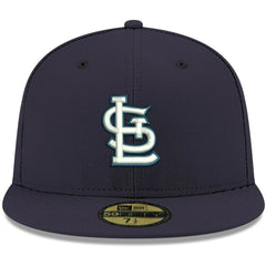 St. Louis Cardinals White Logo 59FIFTY Fitted Hat Navy | New Era