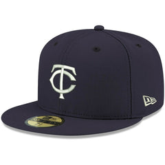 Minnesota Twins White Logo 59FIFTY Fitted Hat Navy | New Era