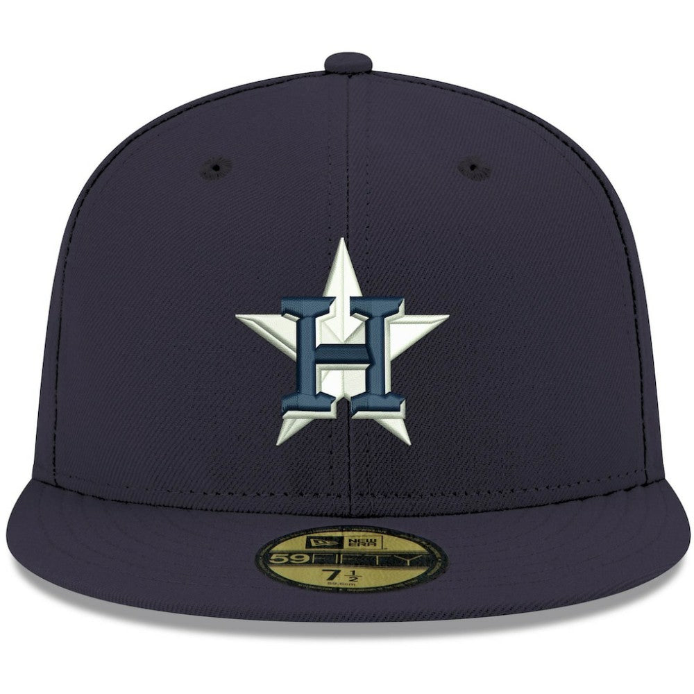 Houston Astros White Logo 59FIFTY Fitted Hat Navy | New Era