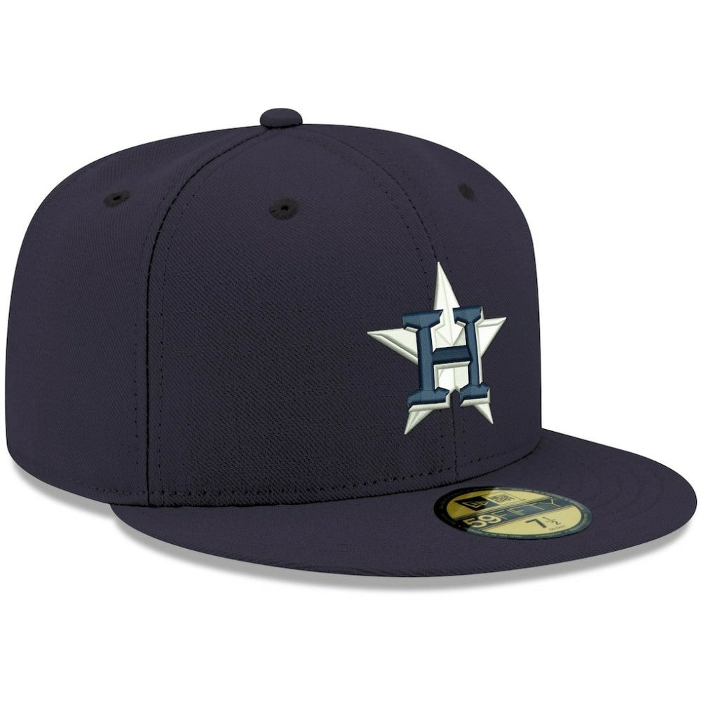 Houston Astros White Logo 59FIFTY Fitted Hat Navy | New Era