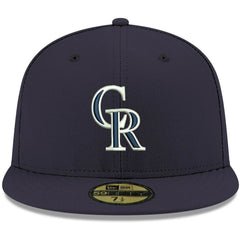 Colorado Rockies White Logo 59FIFTY Fitted Hat Navy | New Era