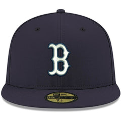 Boston Red Sox White Logo 59FIFTY Fitted Hat Navy | New Era