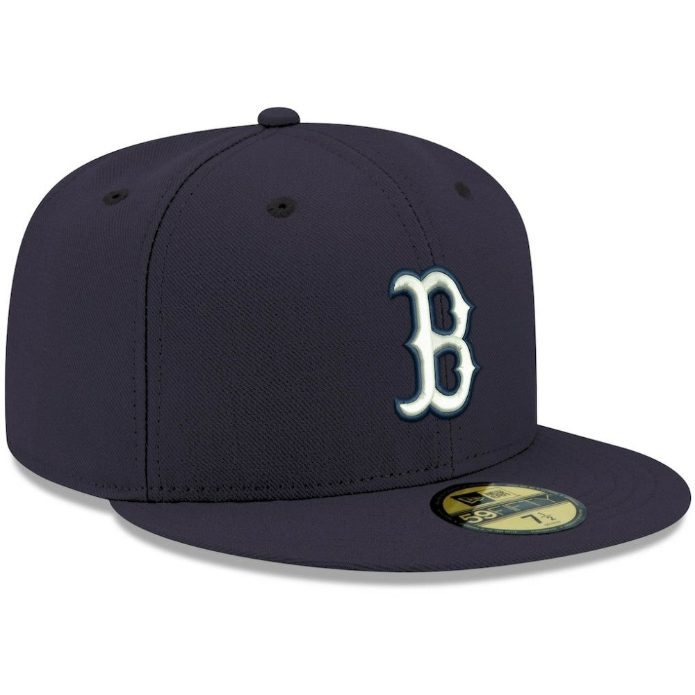 Boston Red Sox White Logo 59FIFTY Fitted Hat Navy | New Era
