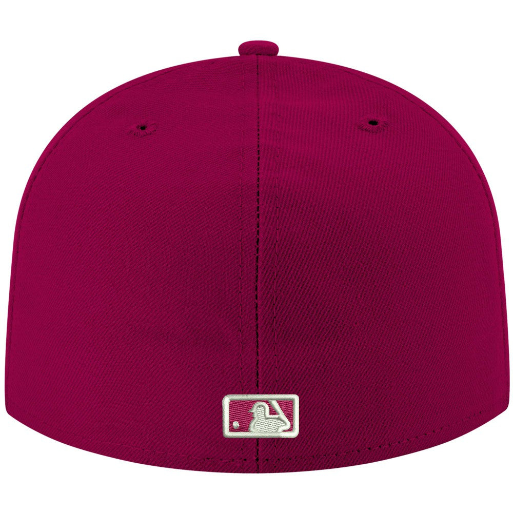 Kansas City Royals White Logo 59FIFTY Fitted Hat Cardinal | New Era