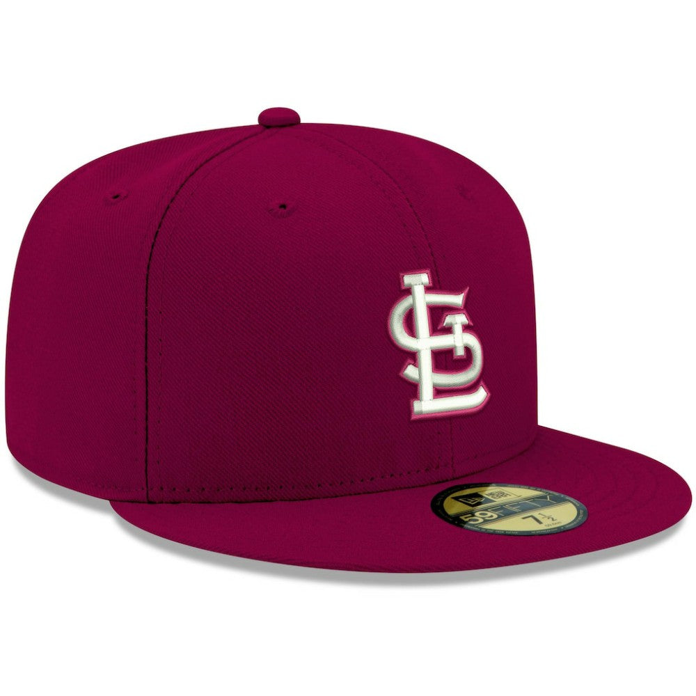 St. Louis Cardinals White Logo 59FIFTY Fitted Hat Cardinal | New Era