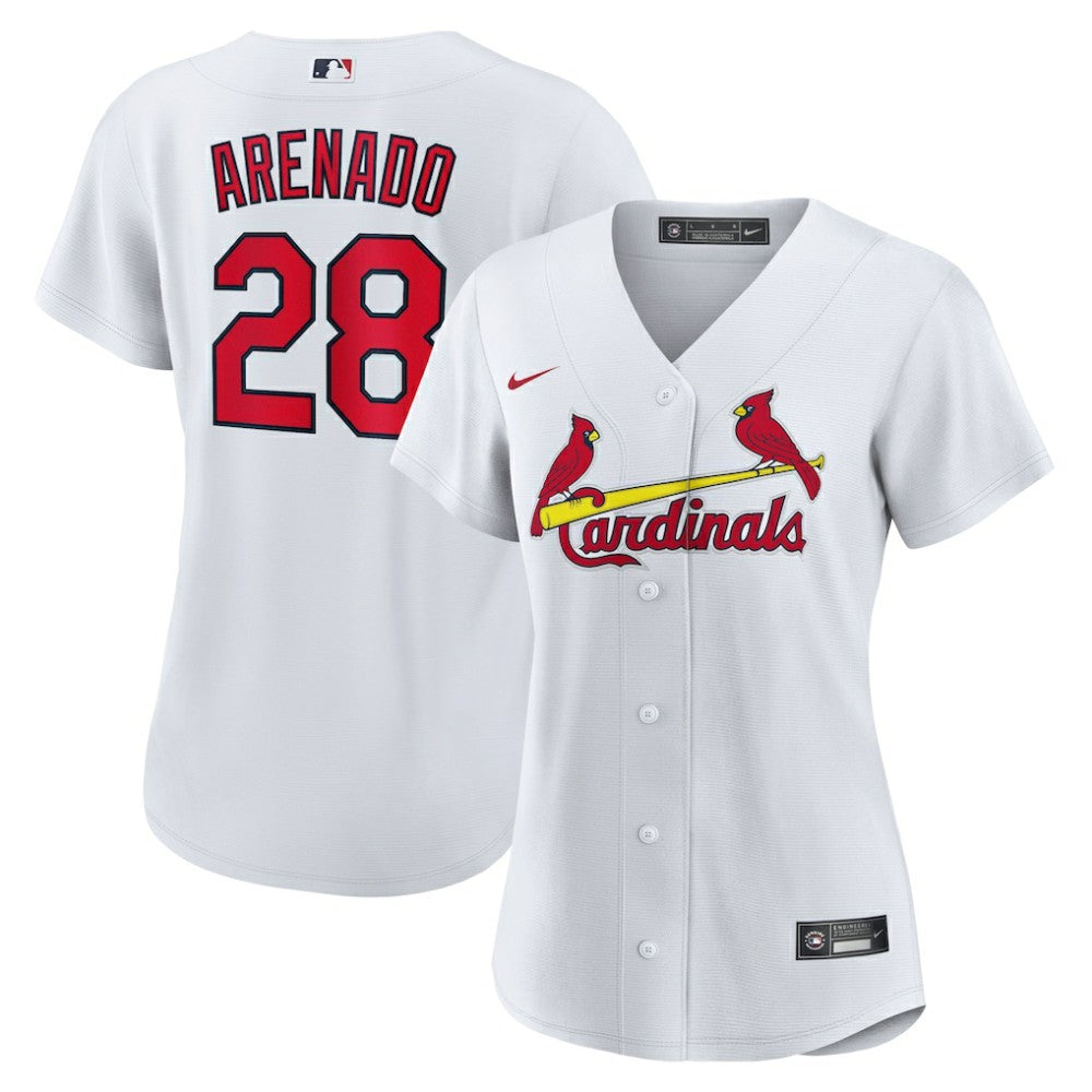 Nolan Arenado St. Louis Cardinals Women's Home Official Replica Player Jersey White | Nike
