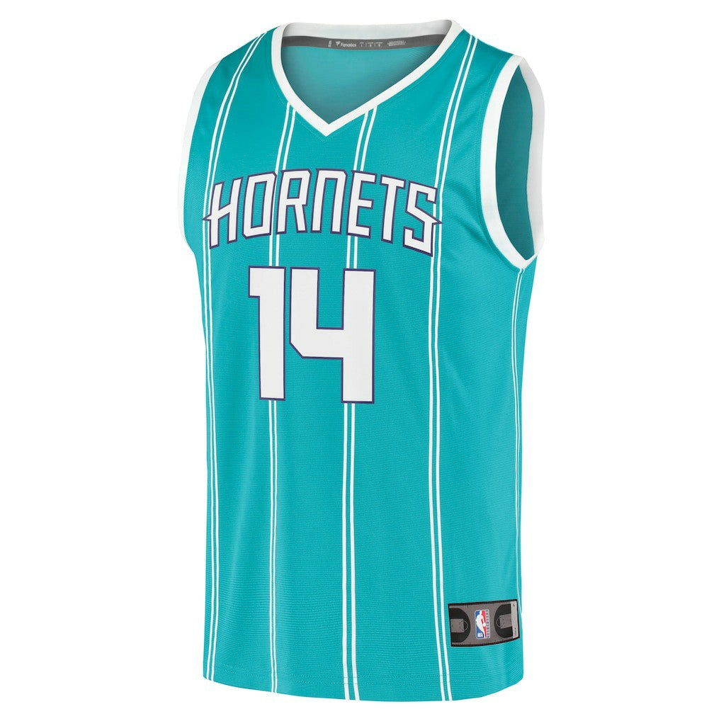 Nick Richards Charlotte Hornets Fast Break Replica Jersey - Icon Edition - Teal