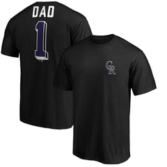 Colorado Rockies Number One Dad T-Shirt Black