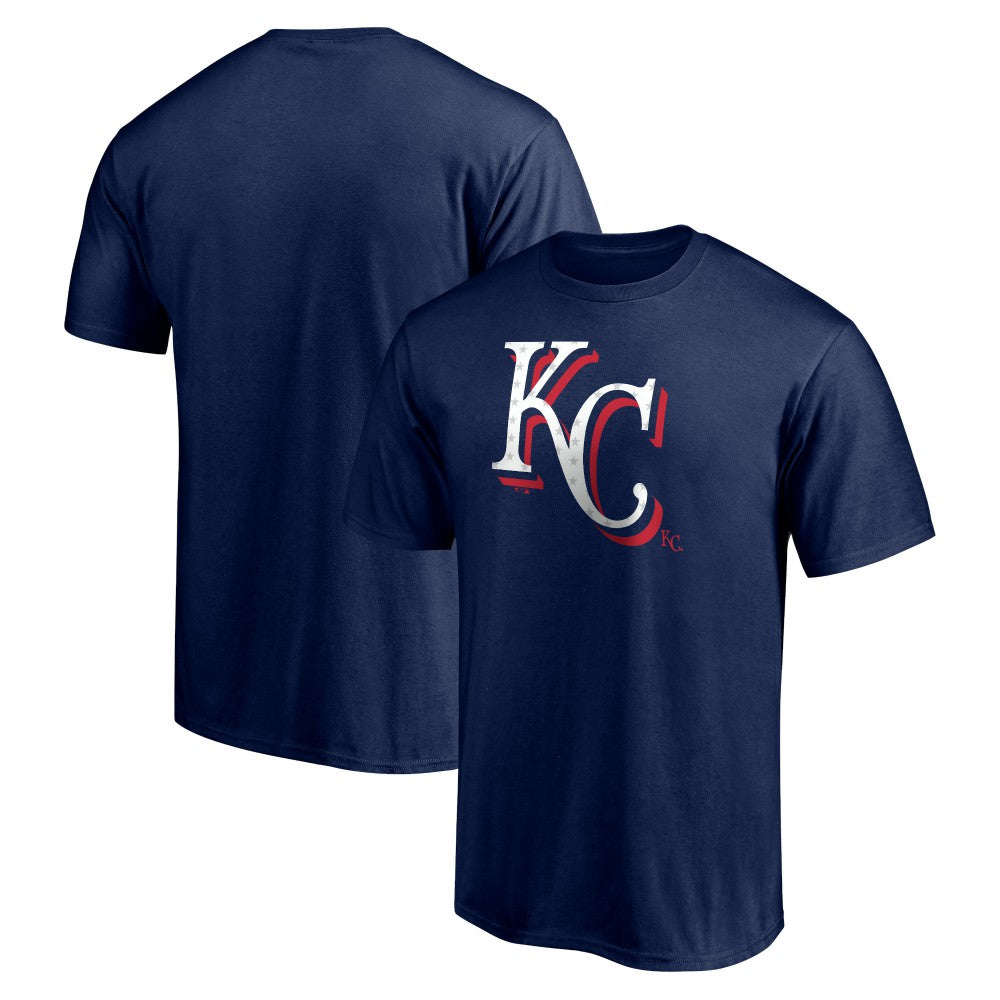 Kansas City Royals Red White and Team T-Shirt Navy