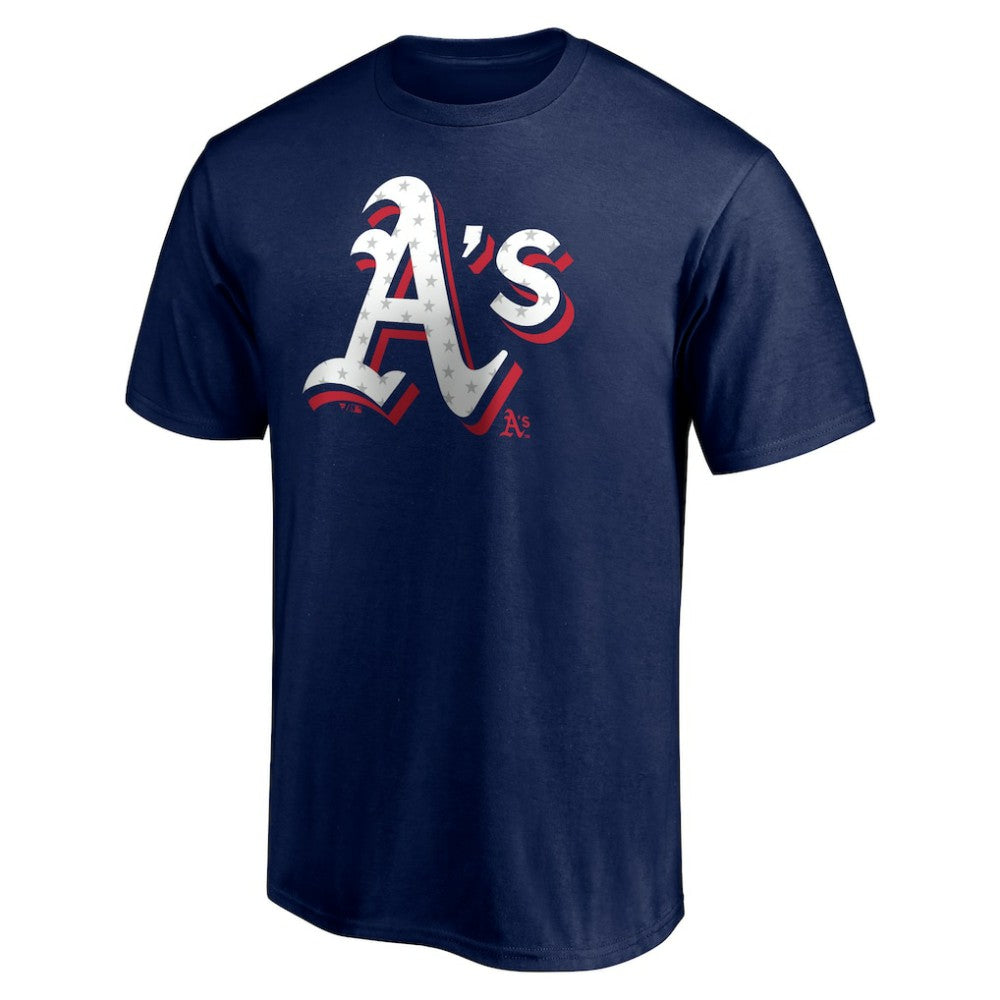 Athletics Red White and Team T-Shirt Navy