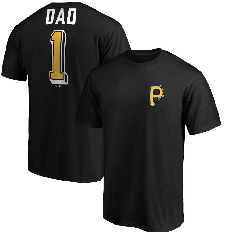 Pittsburgh Pirates Number One Dad T-Shirt Black