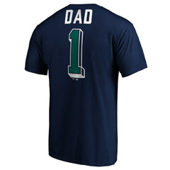Seattle Mariners Number One Dad T-Shirt Navy