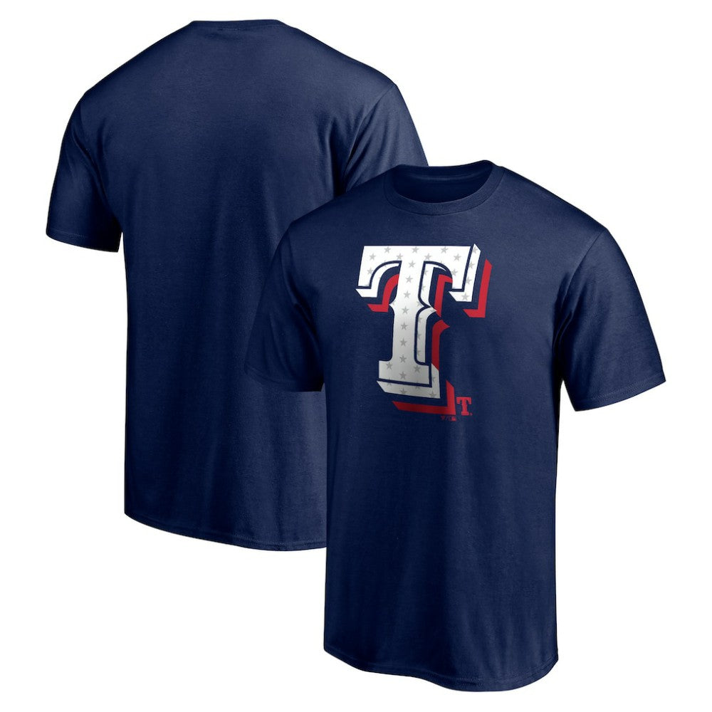 Texas Rangers Red White and Team T-Shirt Navy