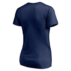 Kansas City Royals Women's Red White and Team V-Neck T-Shirt Navy