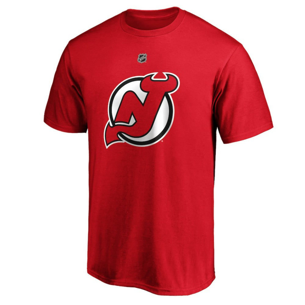 Jack Hughes New Jersey Devils Fanatics Big & Tall Name & Number T-Shirt Red