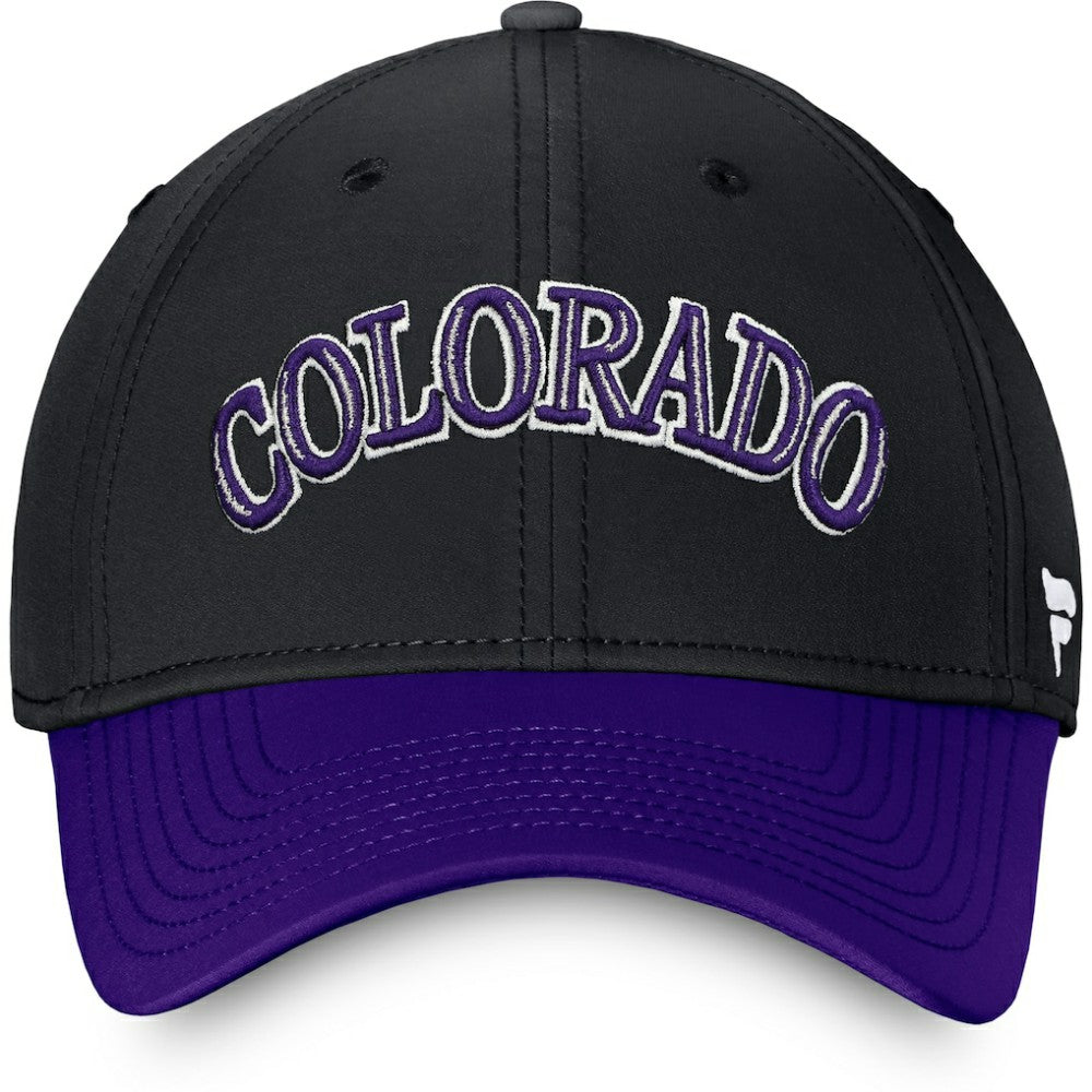 Colorado Rockies Core Flex Hat Black/Purple