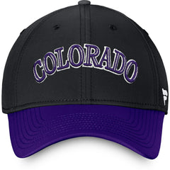 Colorado Rockies Core Flex Hat Black/Purple