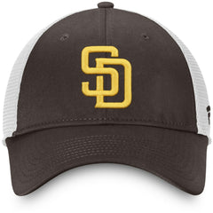 San Diego Padres Team Core Unstructured Trucker Adjustable Hat Brown/White