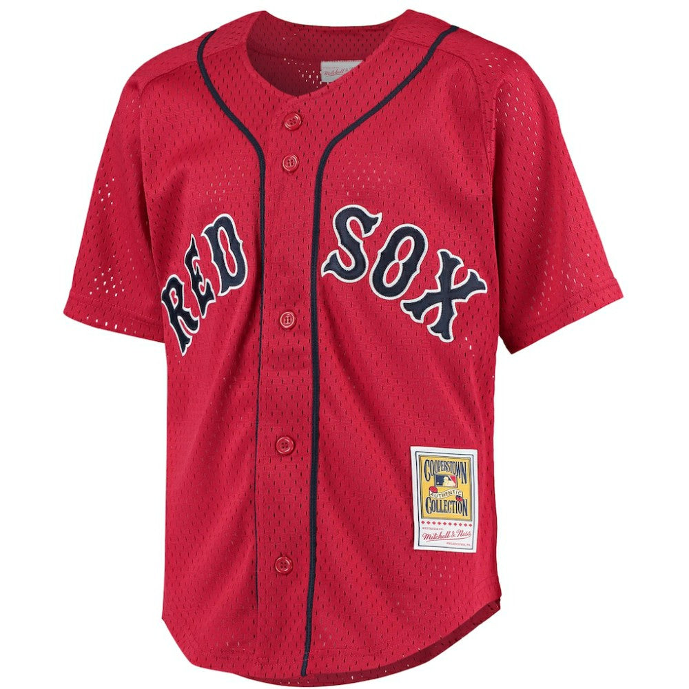 David Ortiz Boston Red Sox Youth Cooperstown Collection Batting Practice Jersey Red | Mitchell & Ness