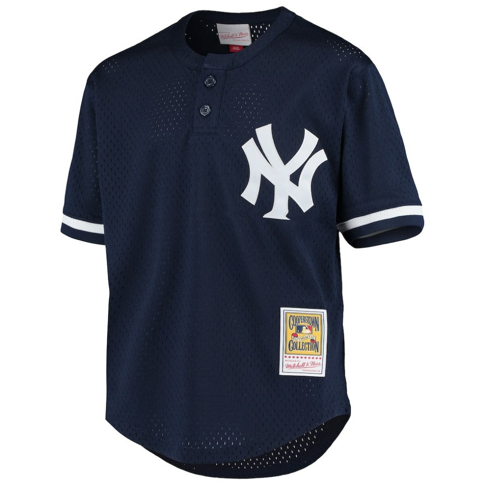 Derek Jeter New York Yankees Youth Cooperstown Collection Mesh Batting Practice Jersey Navy | Mitchell & Ness