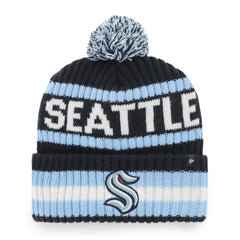 Seattle Kraken '47 Bering Cuffed Knit Hat with Pom Navy