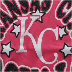 Kansas City Royals Girls Youth Jersey Stars V-Neck T-Shirt Pink | New Era