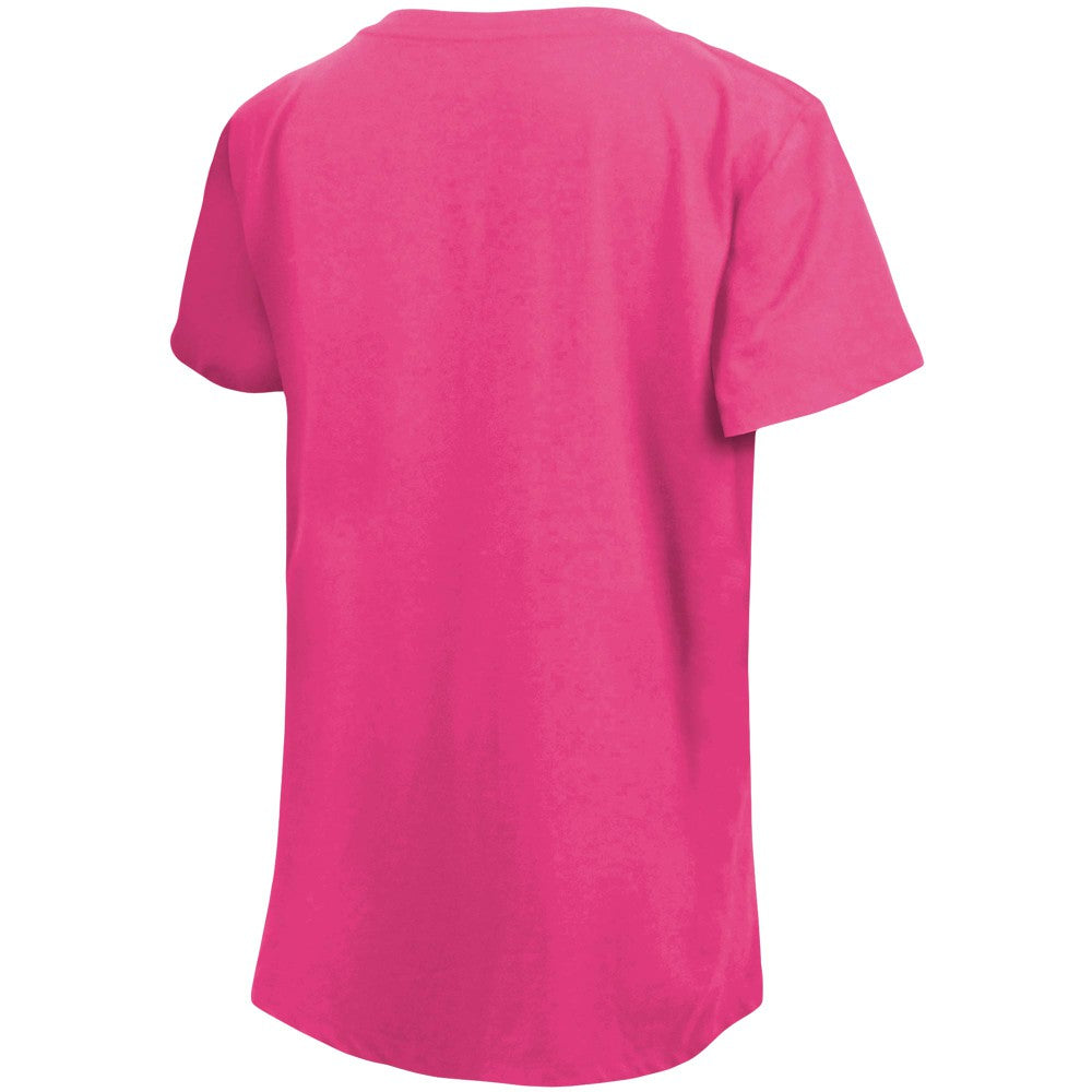 Kansas City Royals Girls Youth Jersey Stars V-Neck T-Shirt Pink | New Era