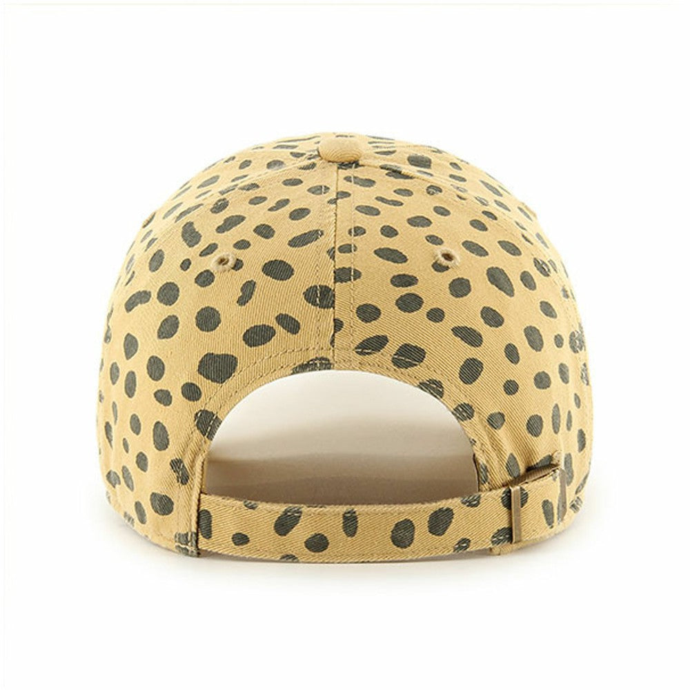 Miami Marlins Women's Cheetah Clean Up Adjustable Hat Tan | 47 brand