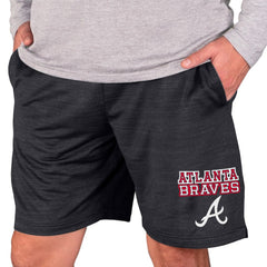 Atlanta Braves Concepts Sport Bullseye Knit Jam Shorts Charcoal