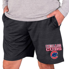 Chicago Cubs Concepts Sport Bullseye Knit Jam Shorts Charcoal
